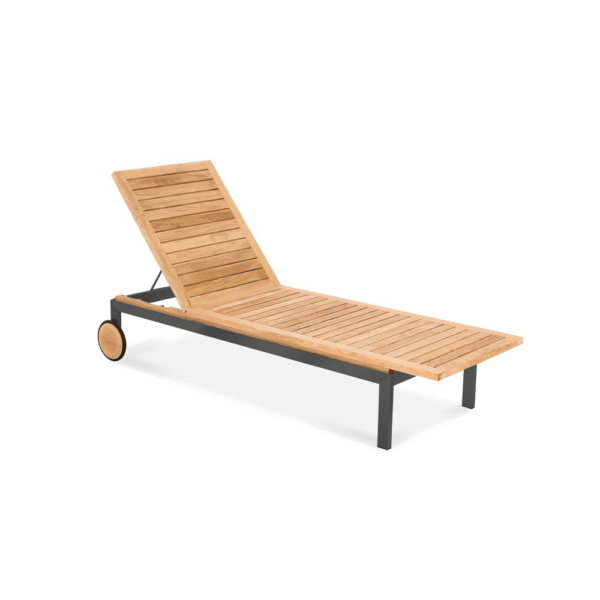Wesley Teak Outdoor Sun Lounger