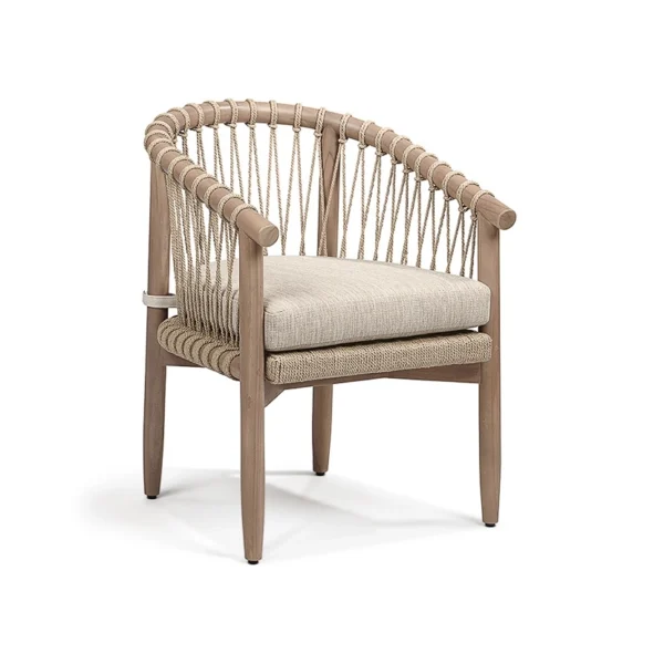 Teakwood Dining Chair - Sage