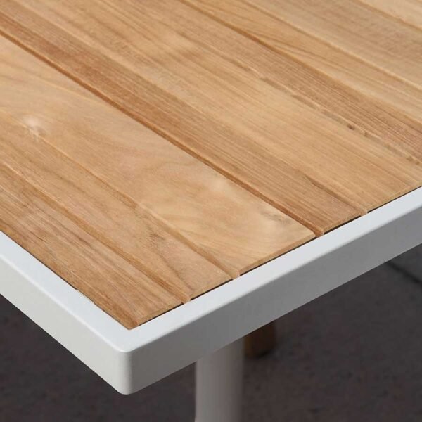 Teak + Steel Dining Table - Colo - Image 3