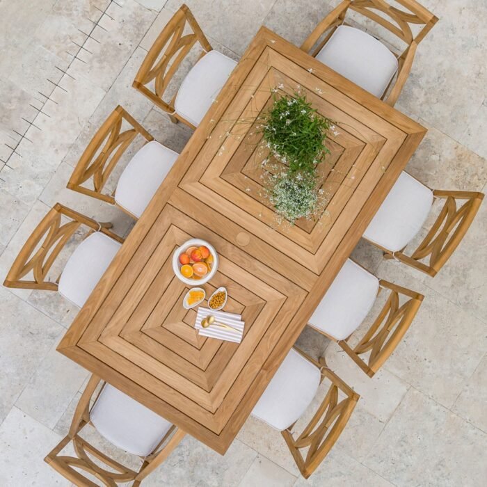 Rectangular Teak Dining Table - Exde - Image 4