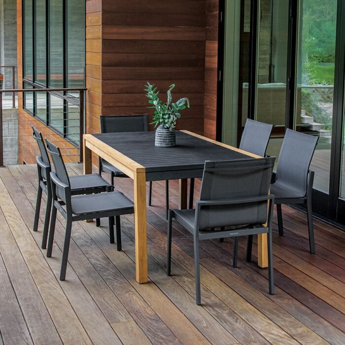 Teak + Aluminum Table - Portola - Image 4