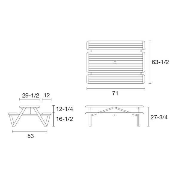 Teak Picnic Table - Reclips - Image 8