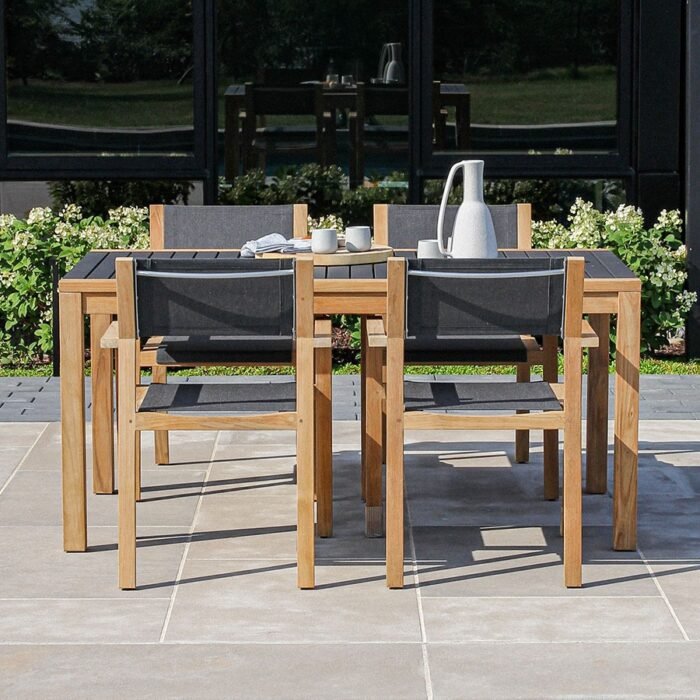 Teak + Aluminum Table - Portola - Image 5