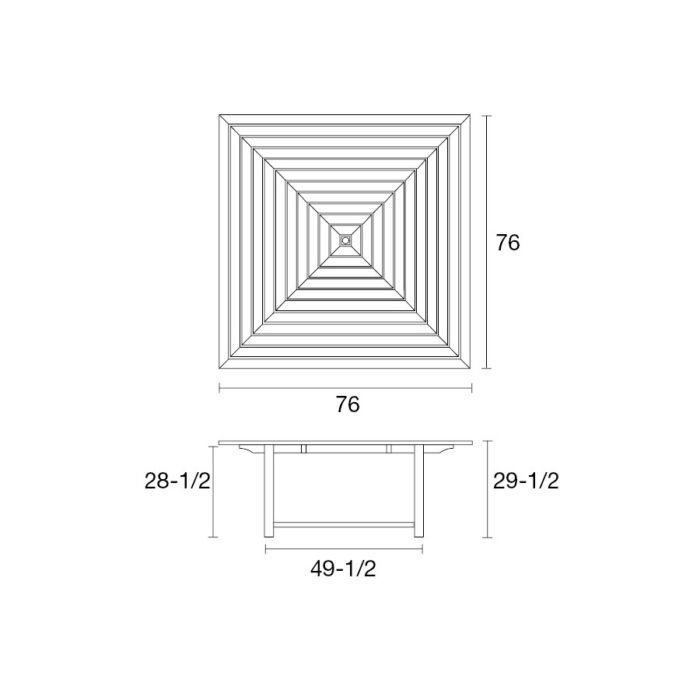 Square Teak Dining Table - Friday - Image 7