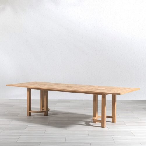 rectangular teak dining table