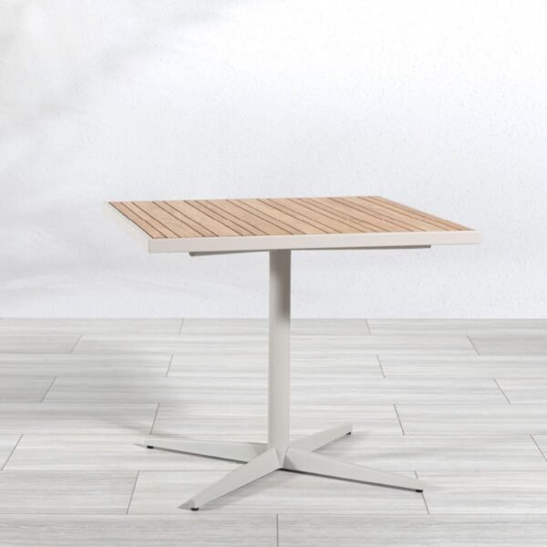 Teak + Steel Dining Table - Colo - Image 2