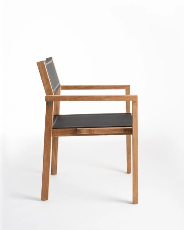 Teakwood Outdoor Chair - Fin - Image 2