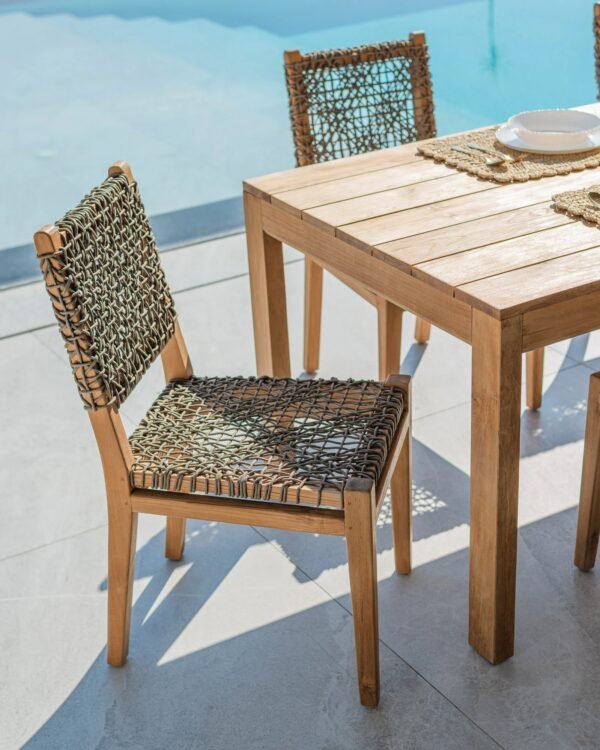 Teakwood Outdoor Chair - Lupin - Image 4
