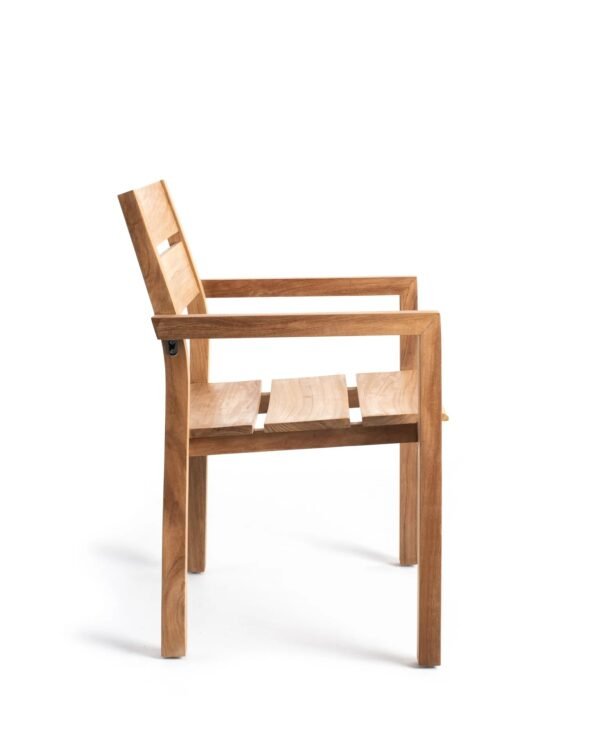 Teakwood Outdoor Chair - Moon - Image 3