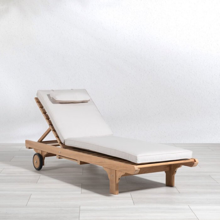 Teak Chaise - Moon