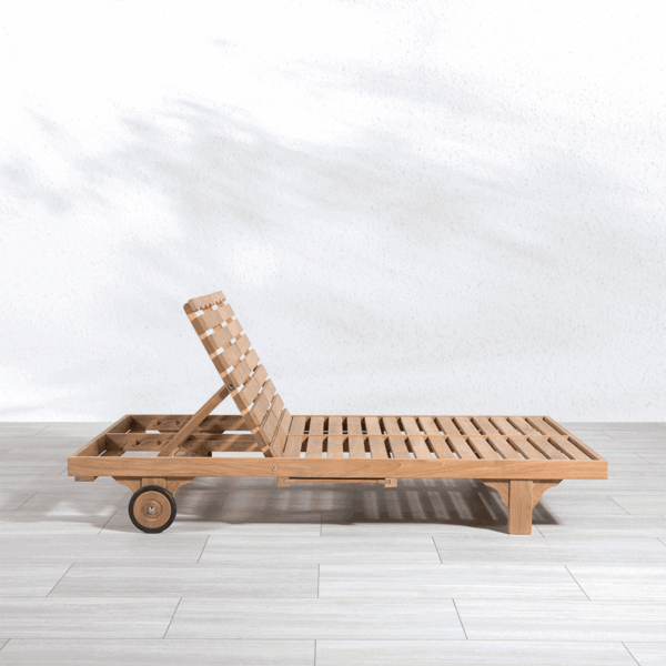 Teak Double Chaise - Walt - Image 3