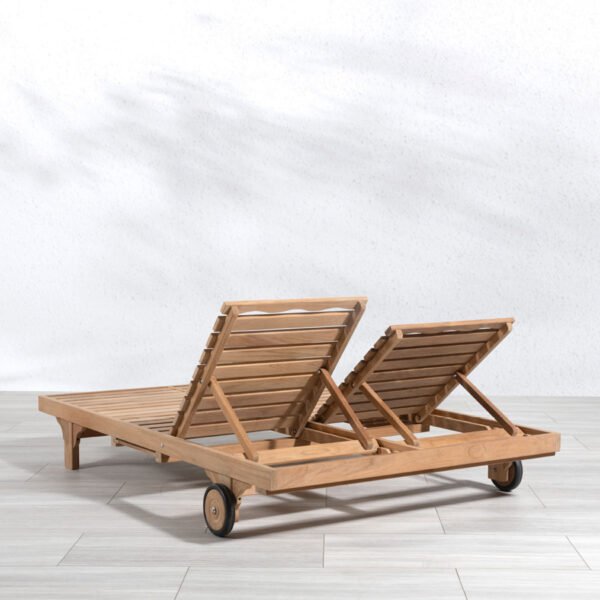 Teak Double Chaise - Walt - Image 4