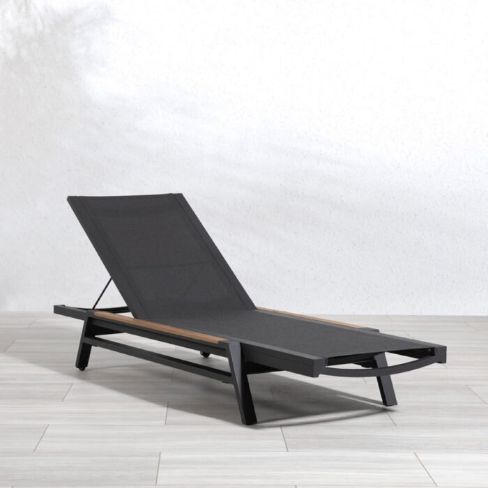 ALuminum + Sling Stacking Chaise - Oti