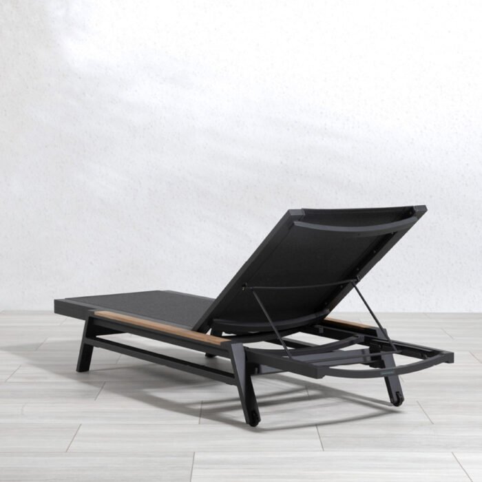 ALuminum + Sling Stacking Chaise - Oti - Image 3