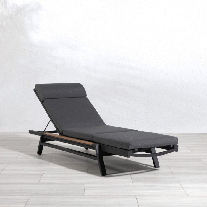 ALuminum + Sling Stacking Chaise - Oti - Image 4
