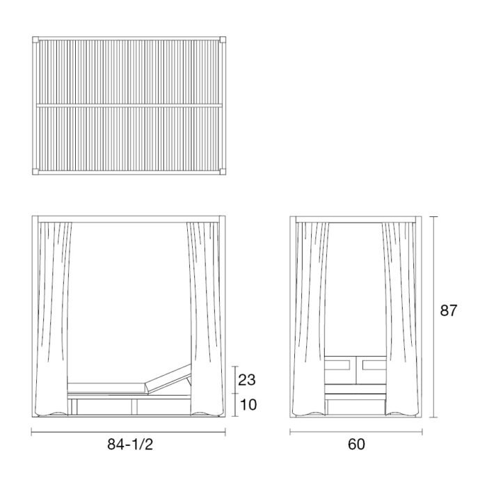 Teak Cabana Daybed - Rot - Image 8