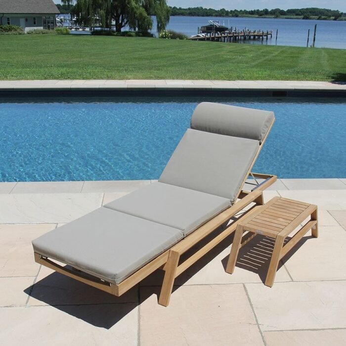 Teak + Sling Lounger - Amalfi - Image 4
