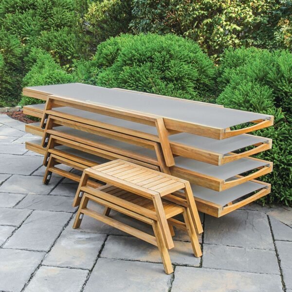 Teak + Sling Lounger - Amalfi - Image 6