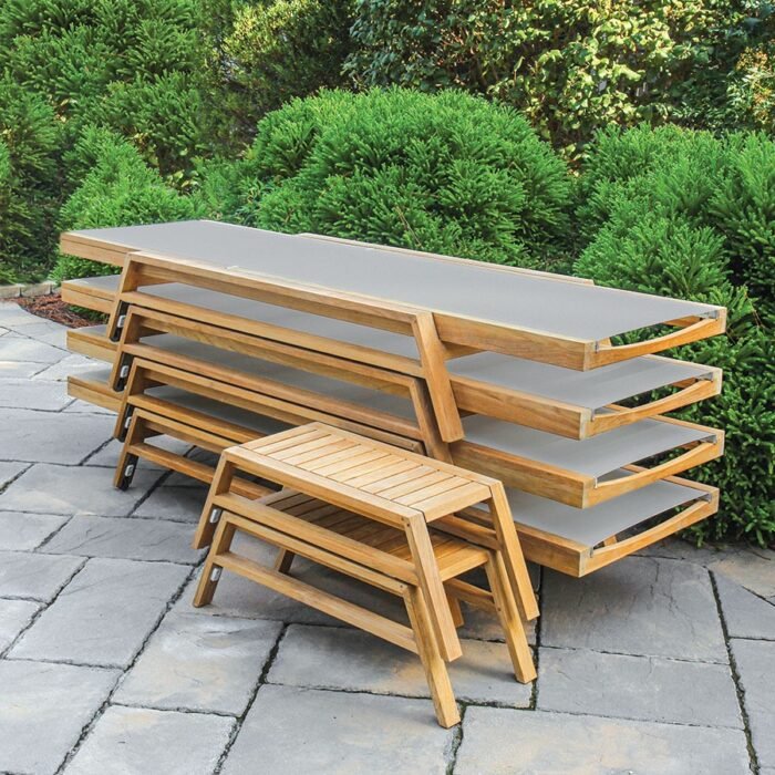 Teak + Sling Lounger - Amalfi - Image 6