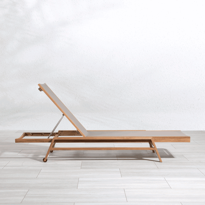 Teak + Sling Lounger - Amalfi - Image 2