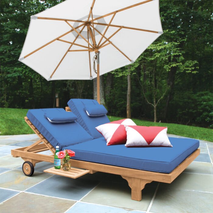 Teak Double Chaise - Walt - Image 6
