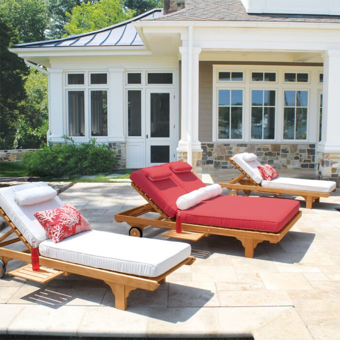 Teak Double Chaise - Walt - Image 5