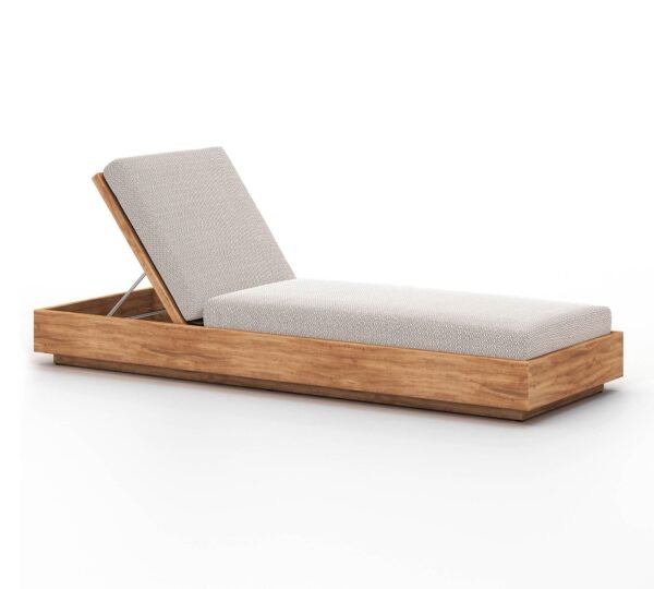 Teakwood Outdoor Sunbed - Caasio - Image 2