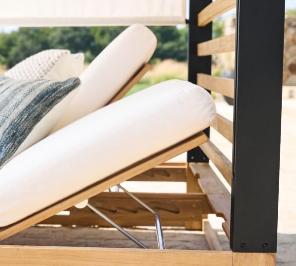 Teak Outdoor Daybed with Canopy - Modren - Image 2