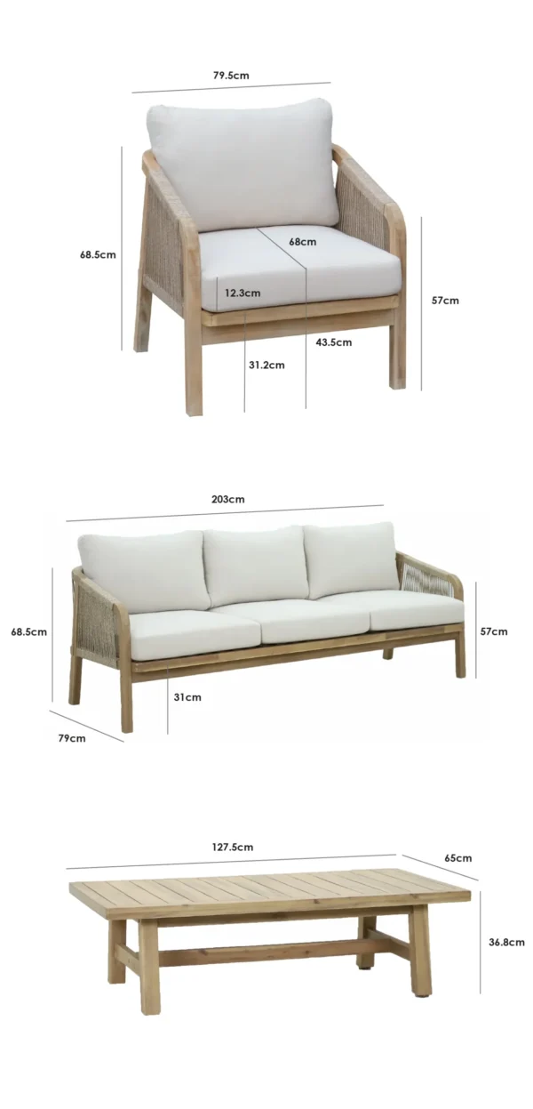 Outdoor Sofa Set - Lioon - Image 5