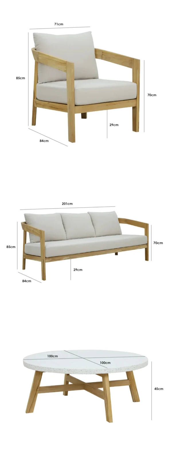 Outdoor Sofa Set - Yose - Image 5
