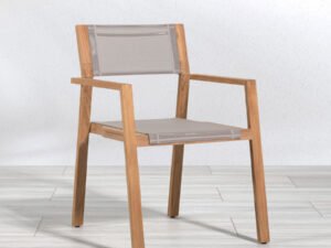 Amador Teak Outdoor Chair – Solid Wood Garden Armchair | Indonesia Manufacturer
