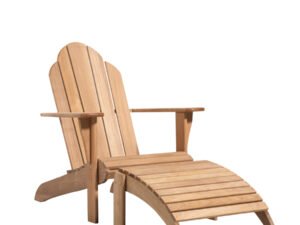 Teak Adirondack Chair with Stool