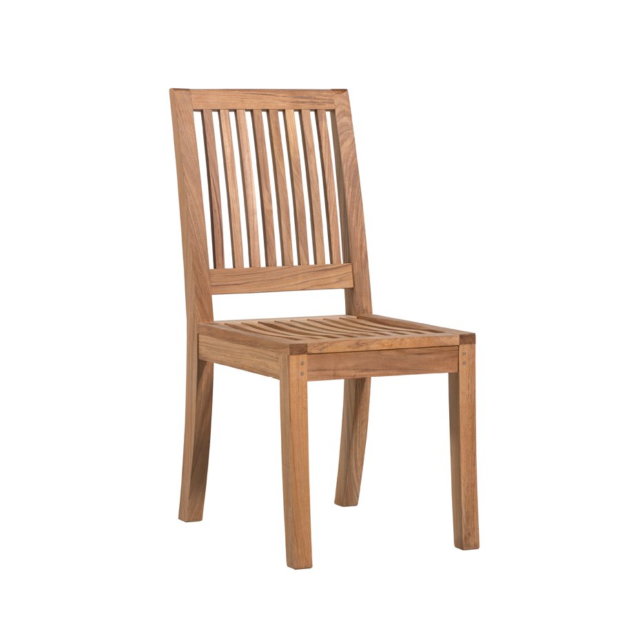 teak stacking side chair outdoor